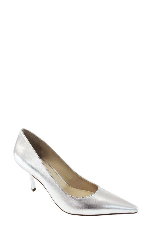 Kenneth Cole New York Beatrix Pointed Toe Pump Silver at Nordstrom,