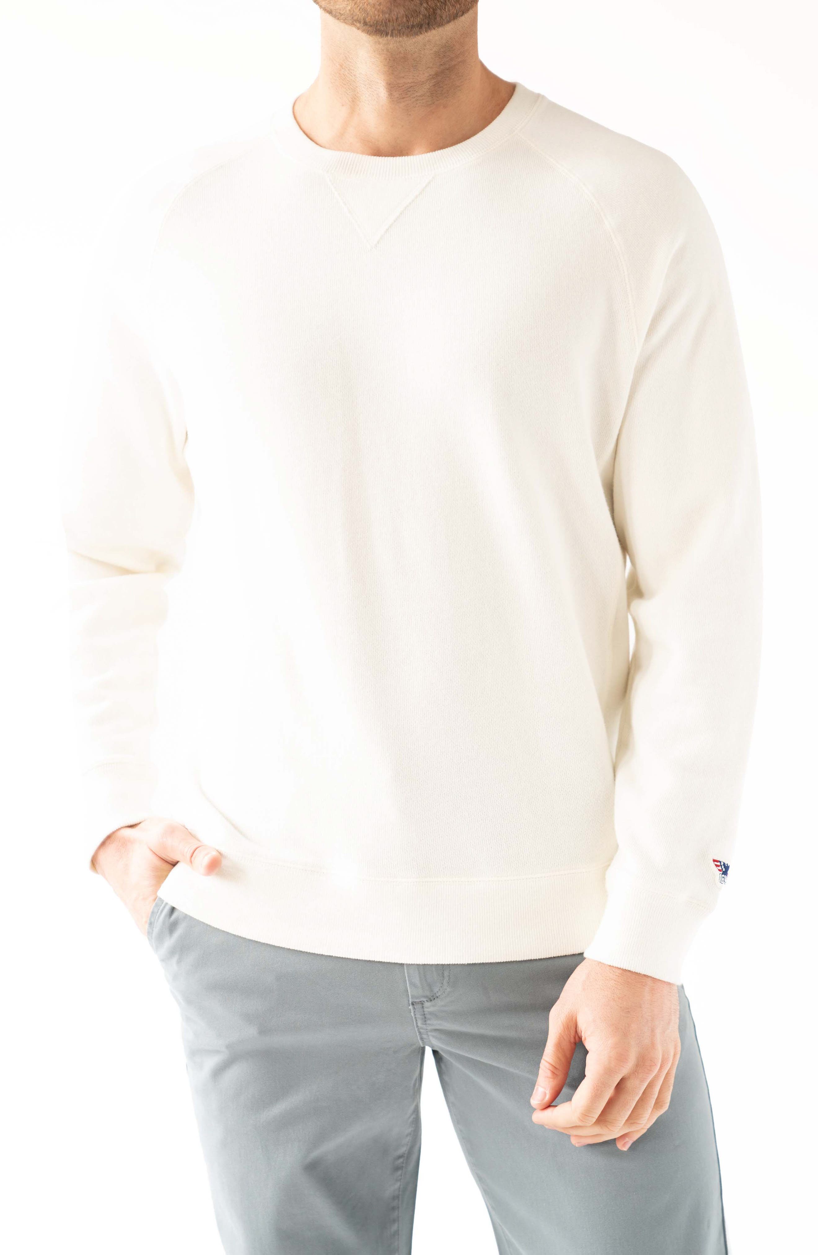 White Crewneck Sweatshirts for Men 