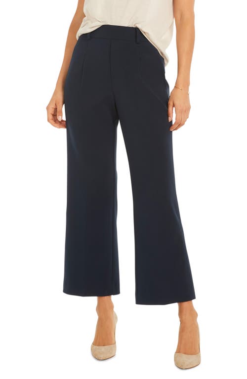 NIC+ZOE Work It Crop Wide Leg Pants in Dark Indigo
