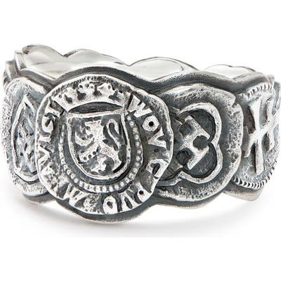 David Yurman Shipwreck Coin Band Ring, 12Mm