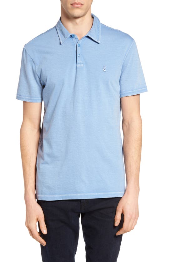 John Varvatos 'peace' Slim Fit Polo In Blue