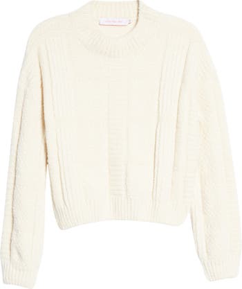 Lisa Says Gah Gia Patchwork Knit Mock Neck Sweater | Nordstrom