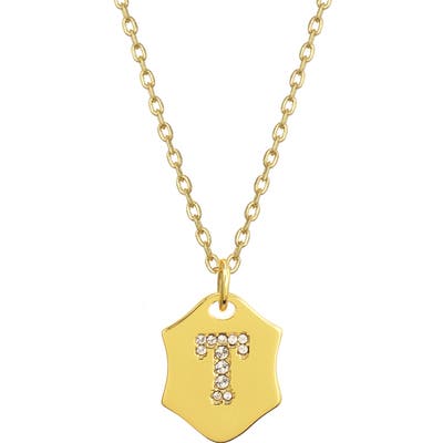 Stella + Ruby Nom De Plume Initial Pendant Necklace