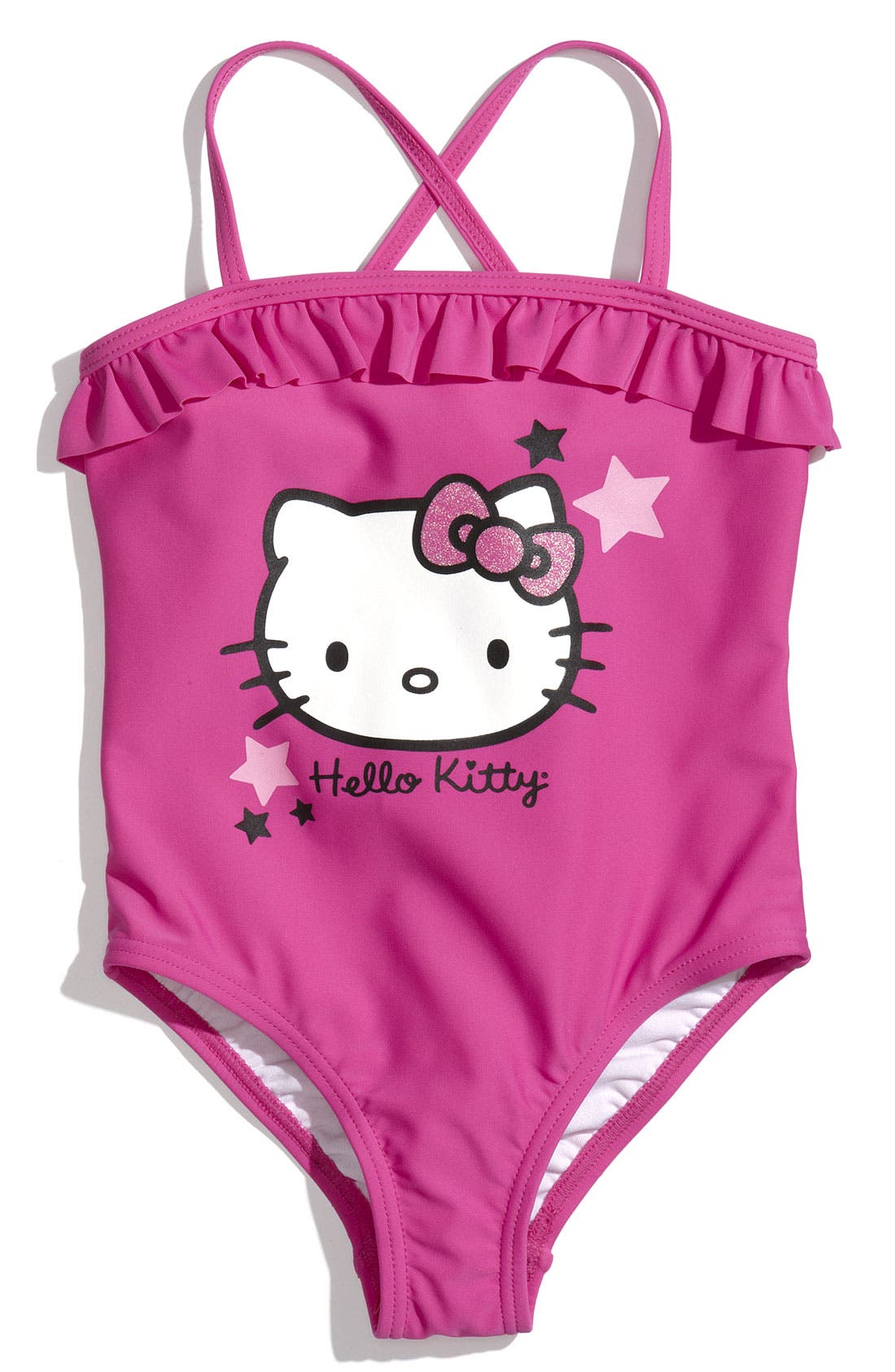 Hello Kitty® Ruffled One Piece Swimsuit (Little Girls) Nordstrom