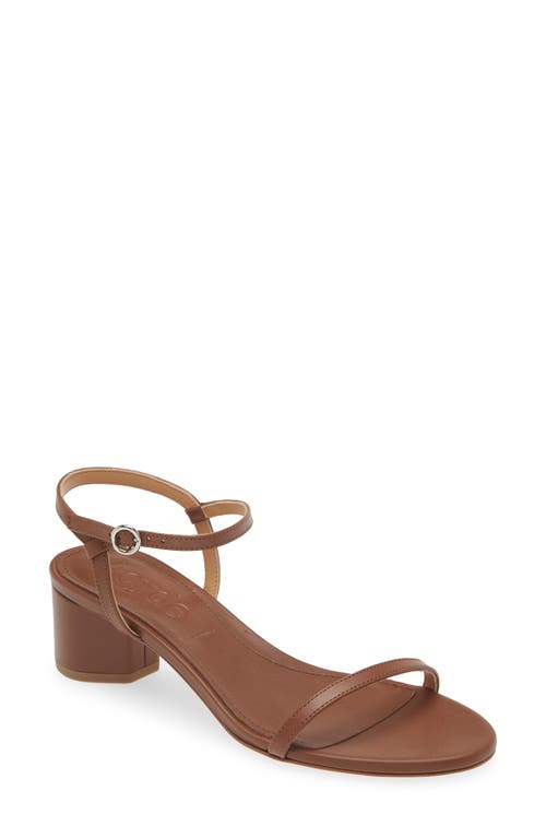 Aeyde Immi Ankle Strap Sandal In Brown