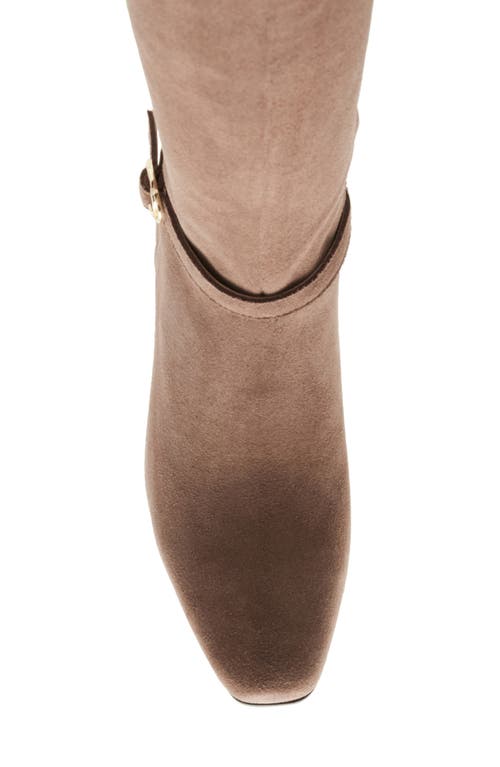 Shop Blondo Twyla Waterproof Knee High Suede Boot In Taupe Suede