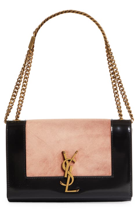 Fashionable Simple Color-block Flip Top Handbag