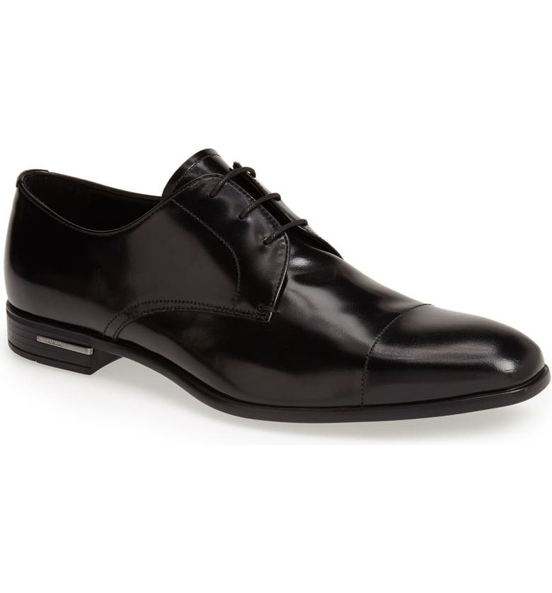 Prada 'Spazzolato' Cap Toe Derby (Men) | Nordstrom