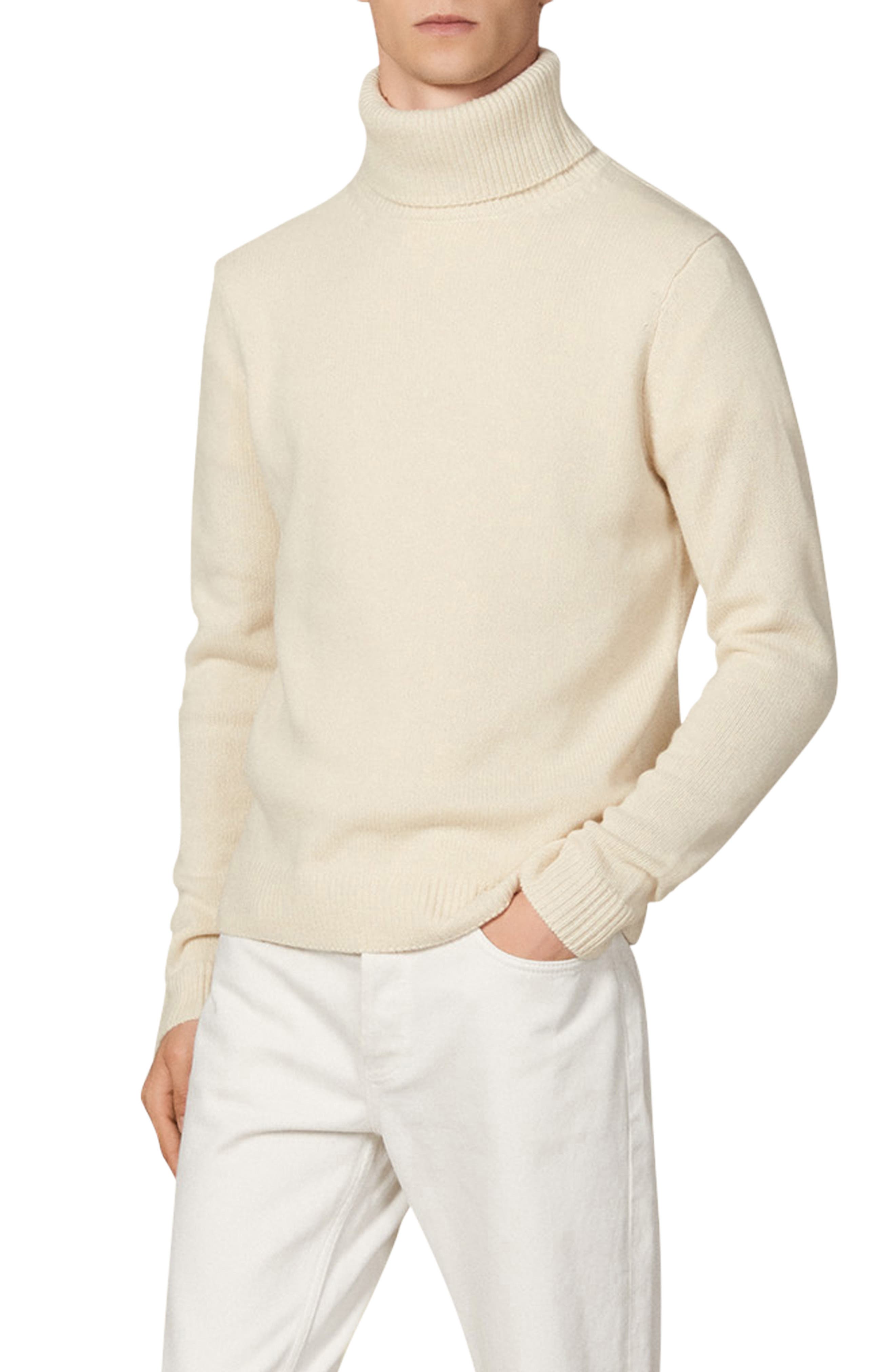 cream turtleneck men