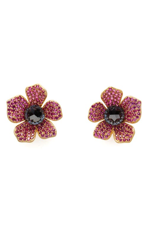 Shop Kate Spade New York Poppy Power Statement Stud Earrings In Pink Multi