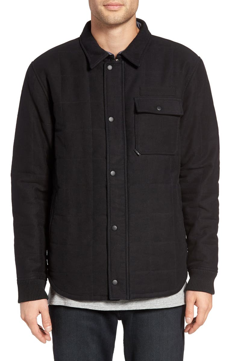 Z.A.K. Brand Quilted Twill Shirt Jacket | Nordstrom