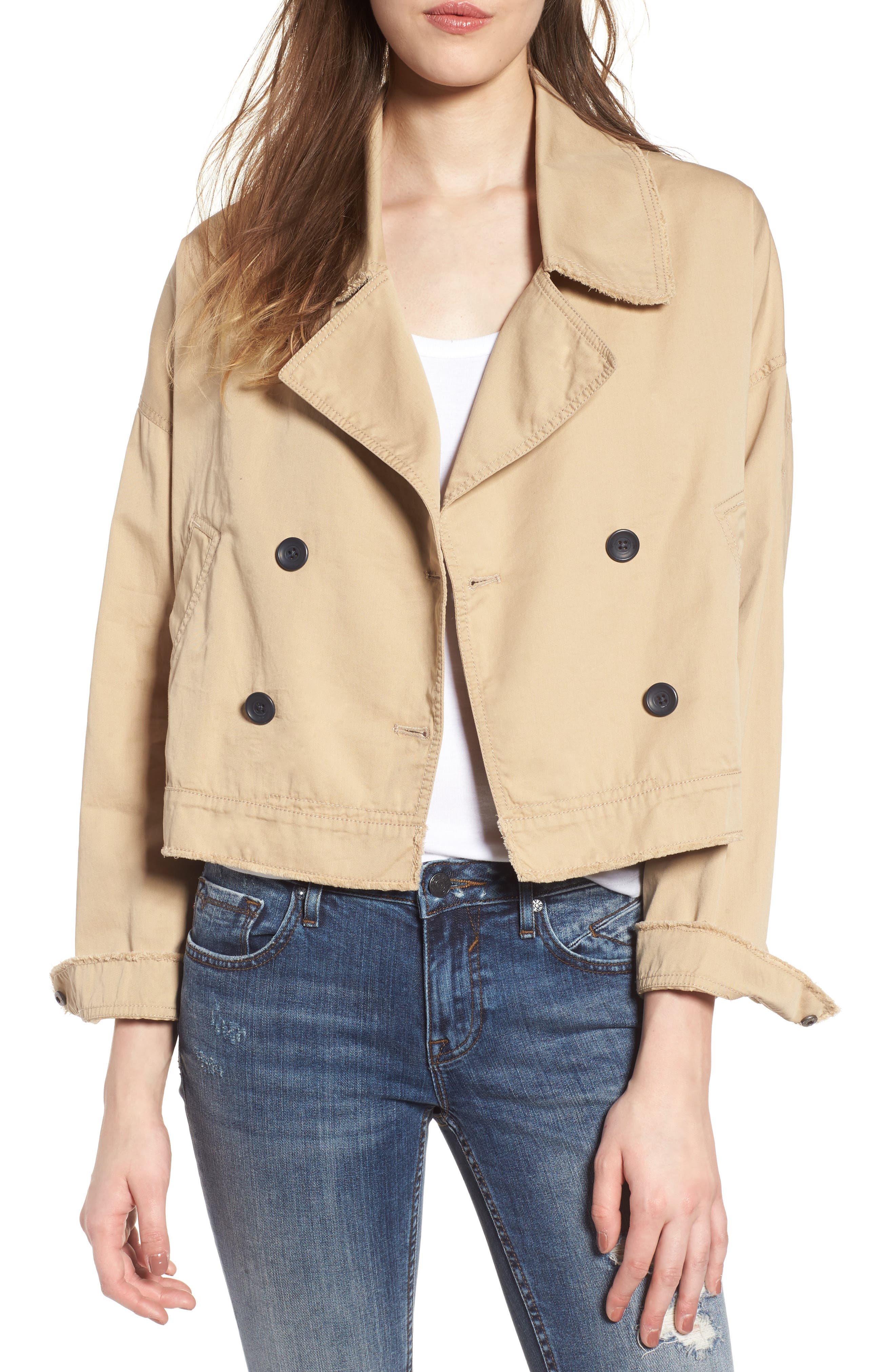 BP. Crop Trench Coat | Nordstrom