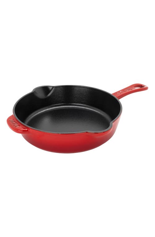 Staub Cast Iron 8.5in Cherry Traditional Deep Skillet In Cherry