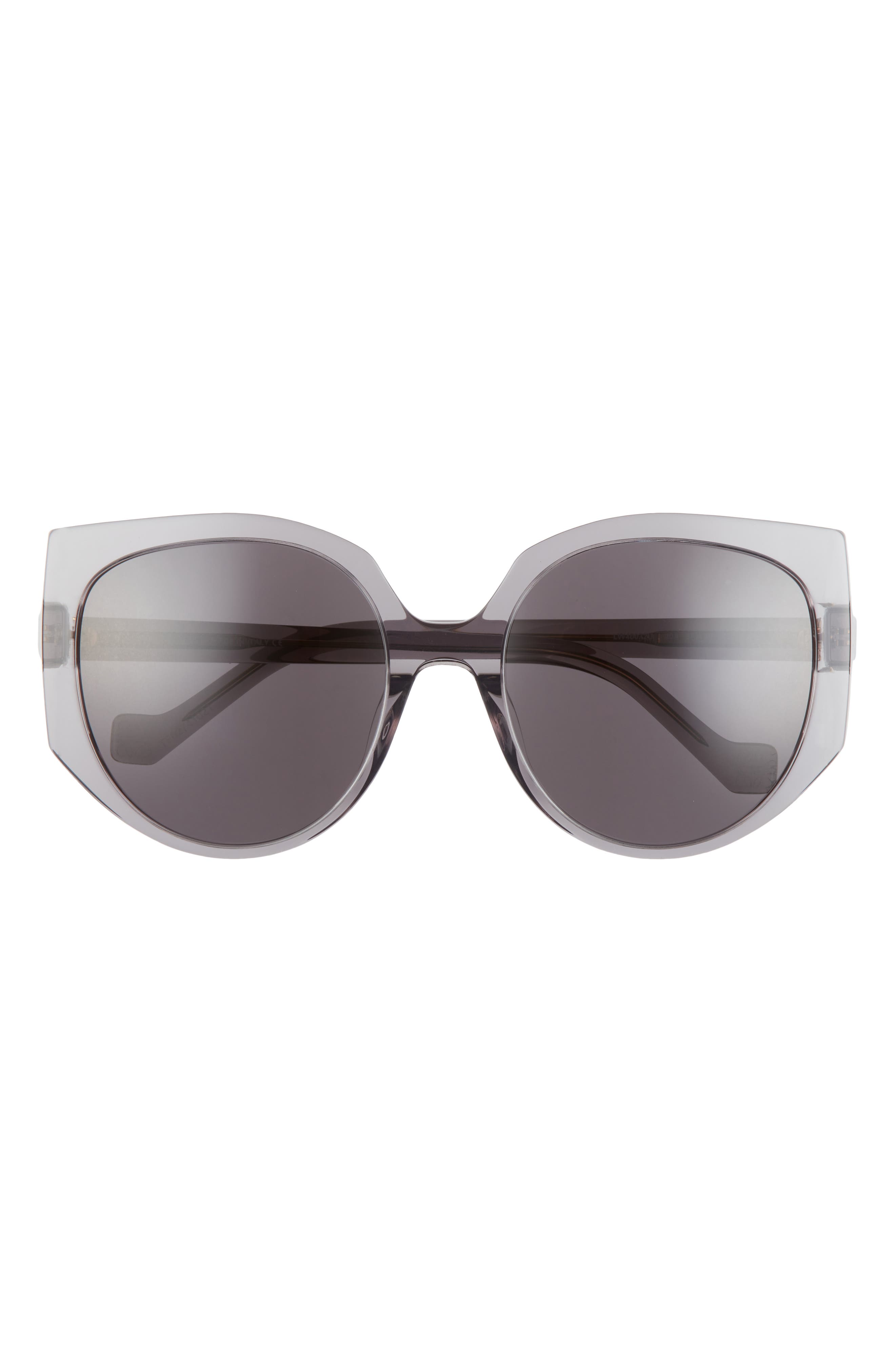 Loewe 57mm Oversize Cat Eye Sunglasses in Grey/Other /Smoke at Nordstrom