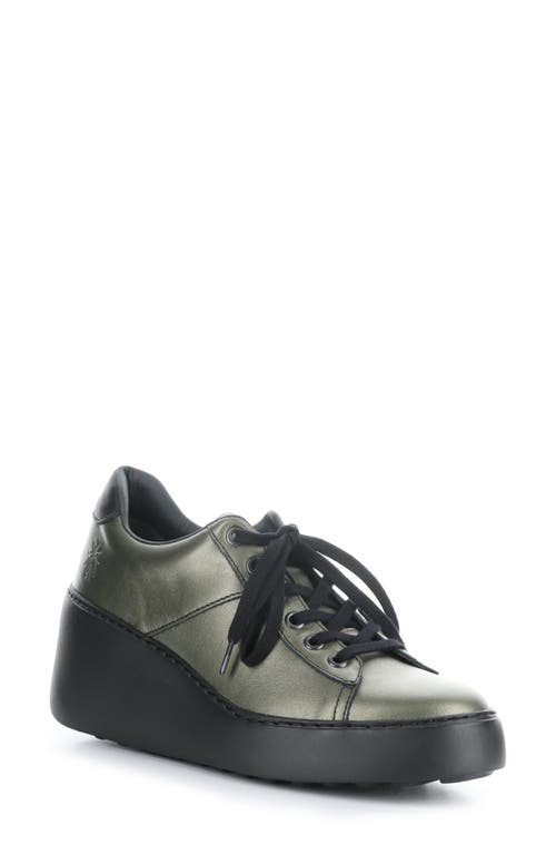 Delf Platform Wedge Sneaker in 009 Graphite