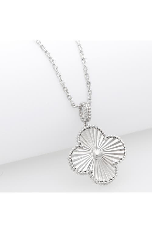 Rivka Friedman Rhodium Necklace In White Rhodium Plate