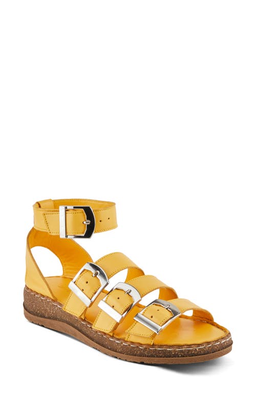 Shop Spring Step Alexcia Ankle Strap Sandal In Yellow