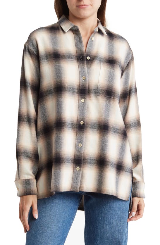 MADEWELL ROBSON PLAID OVERSIZE FLANNEL SHIRT