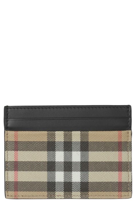 Leather card wallet Burberry Black in Leather - 35474238