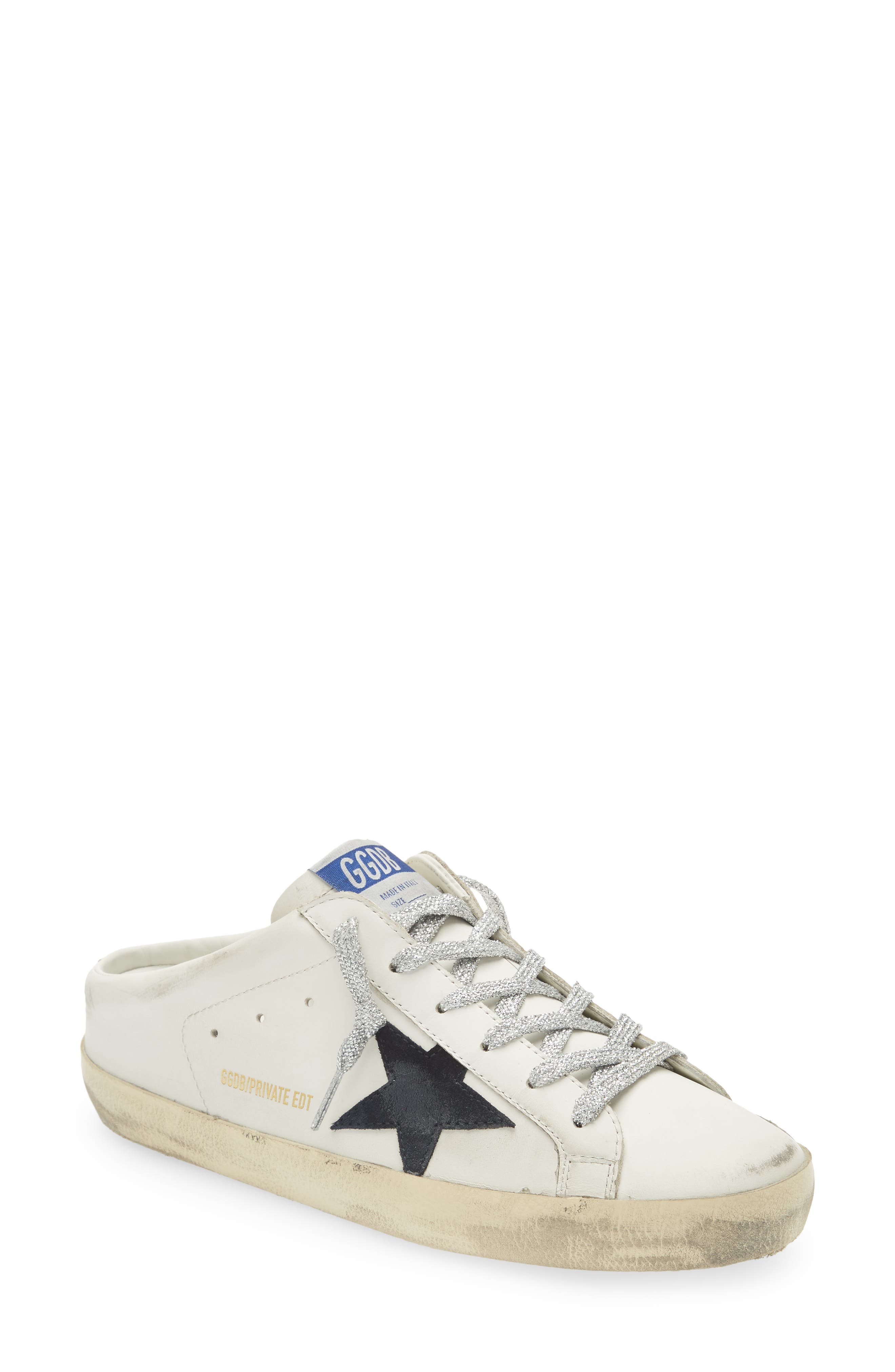 mule white sneakers