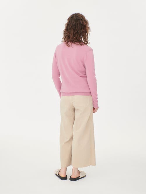 Gobi Cashmere V-neck Cardigan In Orchid Smoke