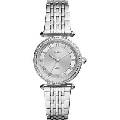 Fossil Lyric Crystal Bracelet Watch, 32Mm
