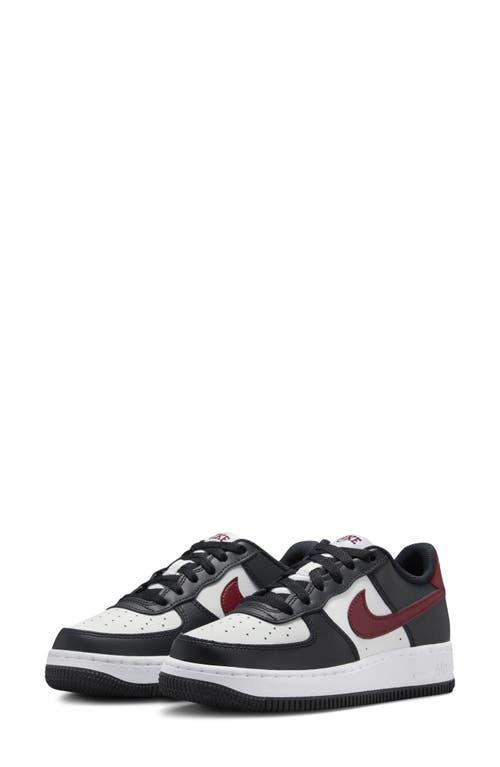 Nike Kids' Air Force 1 GS Sneaker Black/Dark Red/White/White at Nordstrom, M
