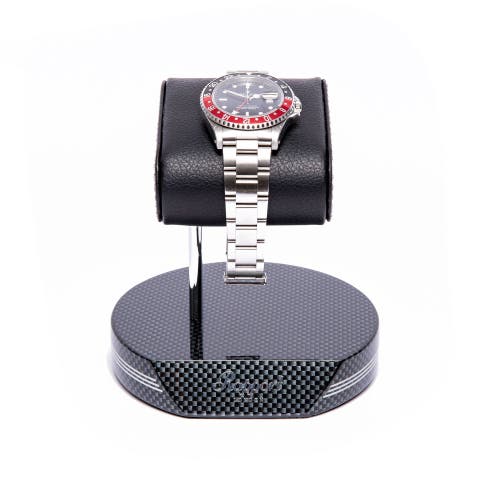 Shop Rapport London Watch Stand In Carbon Fibre