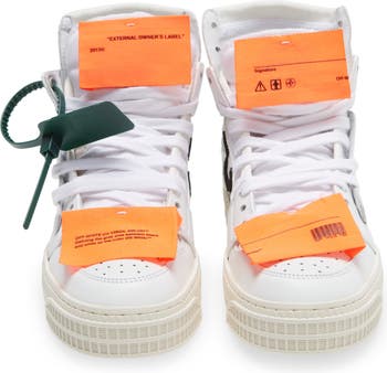 OFF-WHITE Sneakers Shoes Virgil Off-Court 3.0 High White Green Women Sz 36  NIB