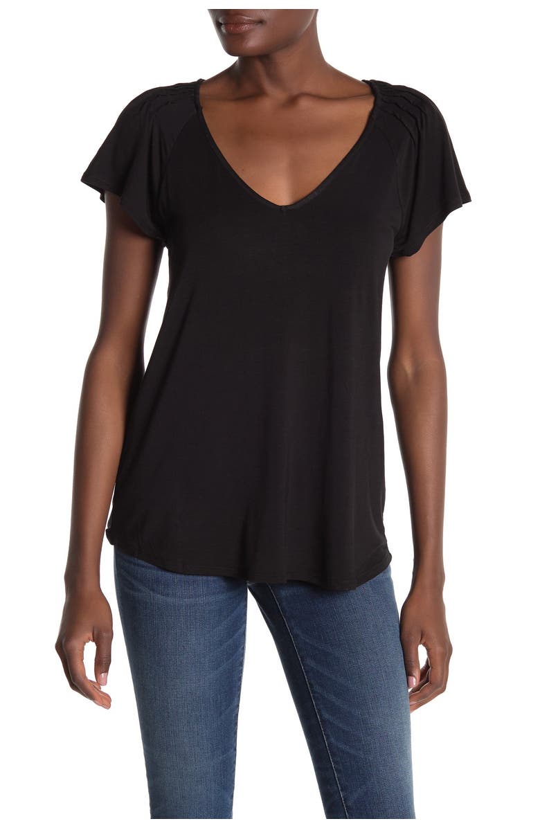 H By Bordeaux Short Sleeve Shoulder Pleat T Shirt Nordstromrack H By Bordeaux Short Sleeve Shoulder Pleat T Shirt Nordstromrack