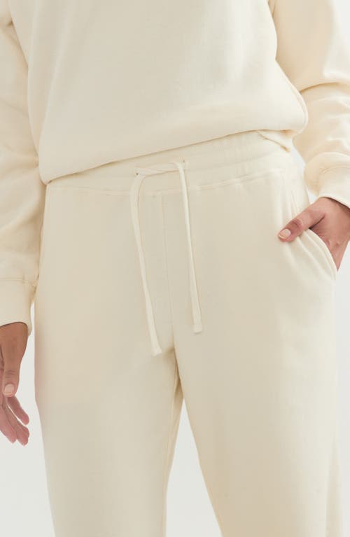 Shop Marine Layer Anytime Wide Leg Fleece Sweatpants In Antique