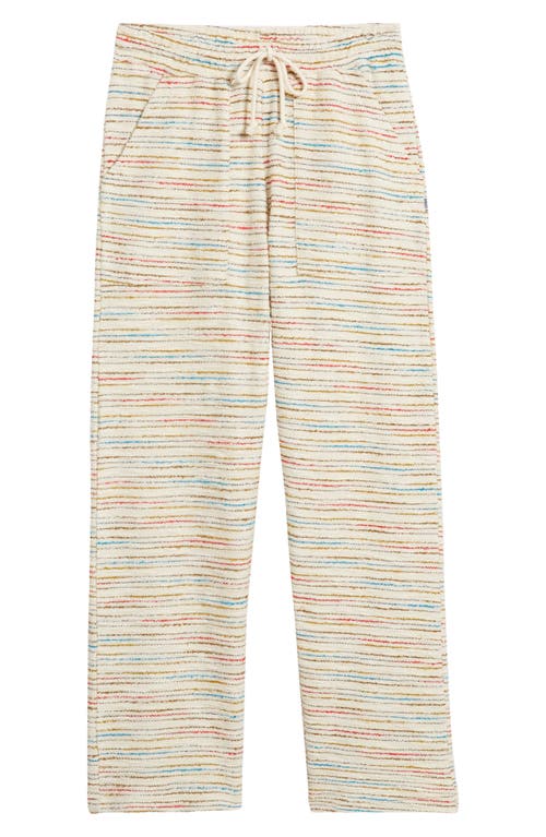 Shop Krost Sunset Straight Leg Knit Pants In Beige Multi