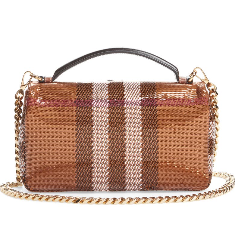 Burberry Small Lola Sequin Check Top Handle Bag | Nordstrom
