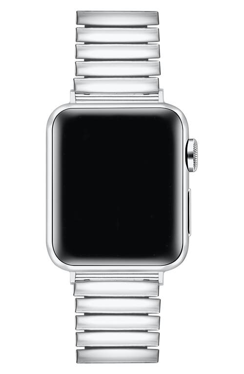 The Posh Tech Slink 42mm Apple Watch® Stretch Watchband In Silver