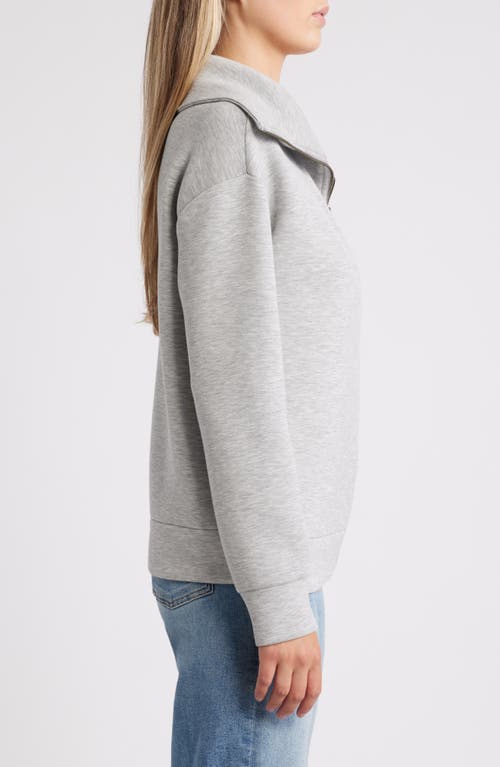 Shop Caslonr Caslon(r) Half Zip Sweatshirt In Grey Heather