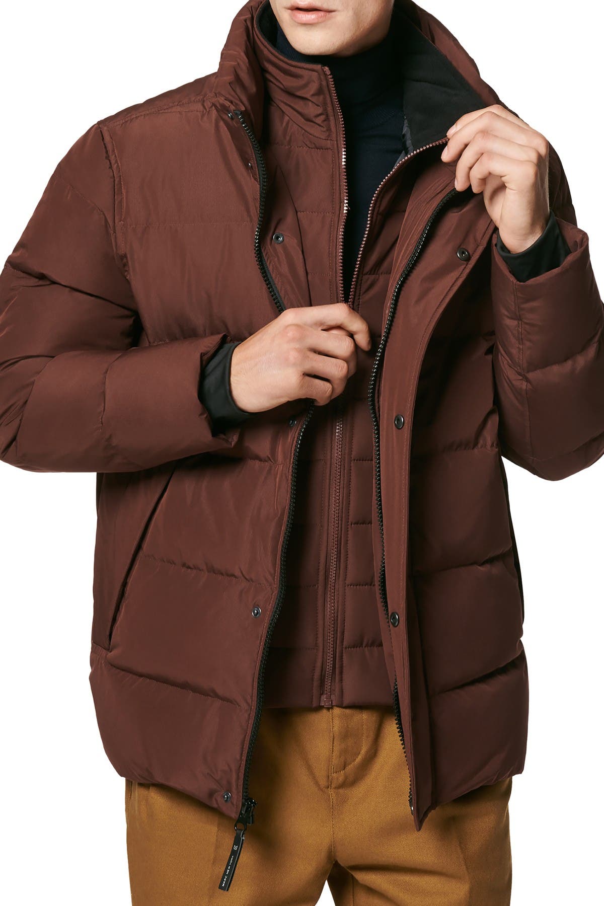 andrew marc tambos long puffer jacket