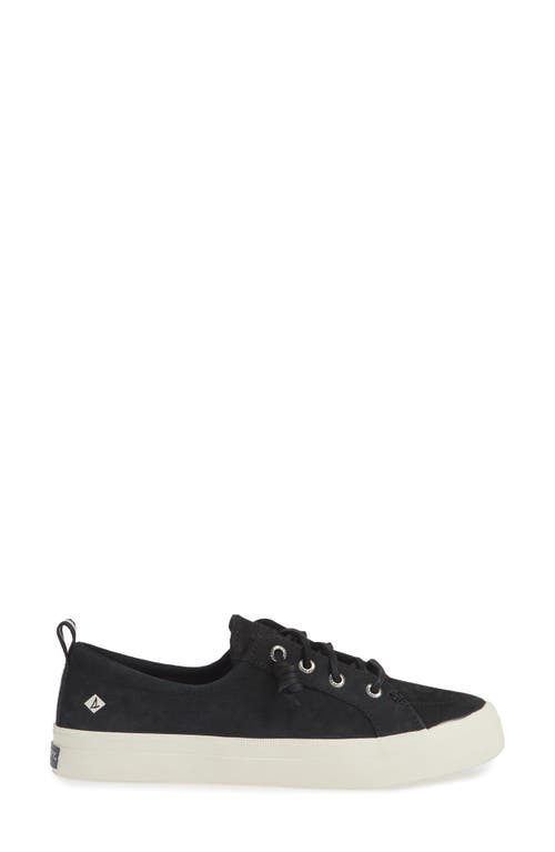 Sperry Womens Lace-up Canvas Casual And Fashion Sneakers In Black Fabric
