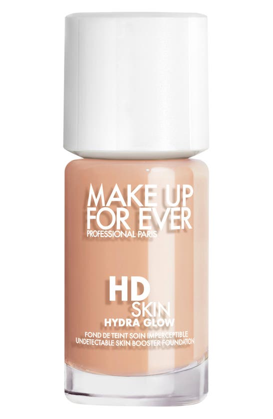 Shop Make Up For Ever Hd Skin Hydra Glow Skin Care Foundation With Hyaluronic Acid In 1r12 - Cool Ivory