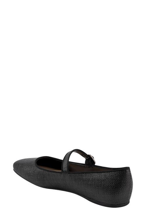 Marc Fisher Ltd Lailah Woven Mary Jane Flat In Black 001