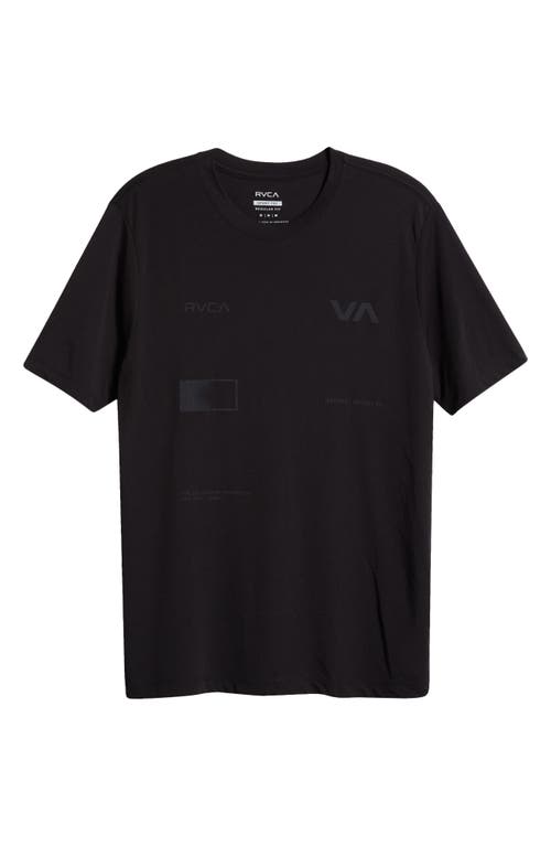 Shop Rvca Va Sport Radiate Performance Graphic T-shirt In Black