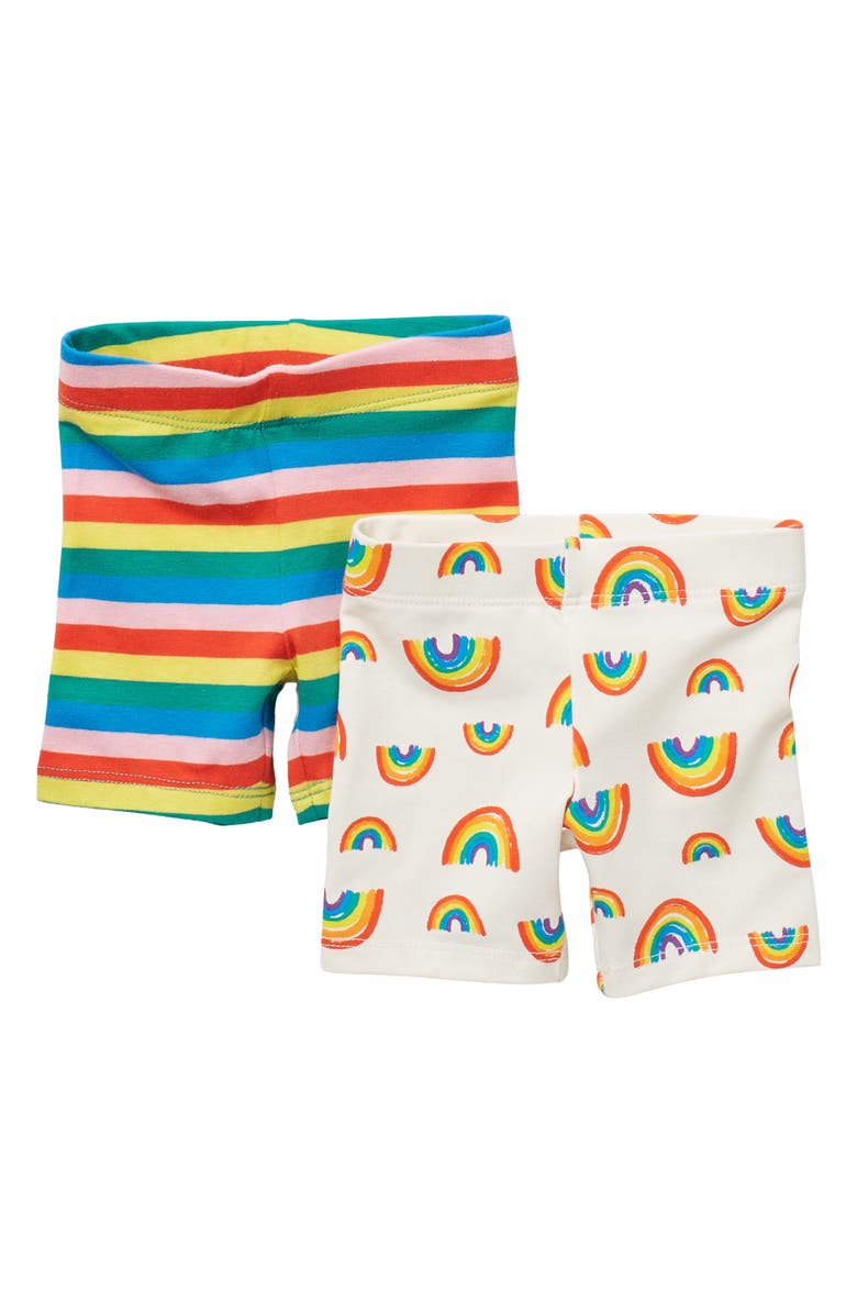 TUCKER + TATE 2-Pack Bike Shorts, Main, color, IVORY EGRET RAINBOW PACK