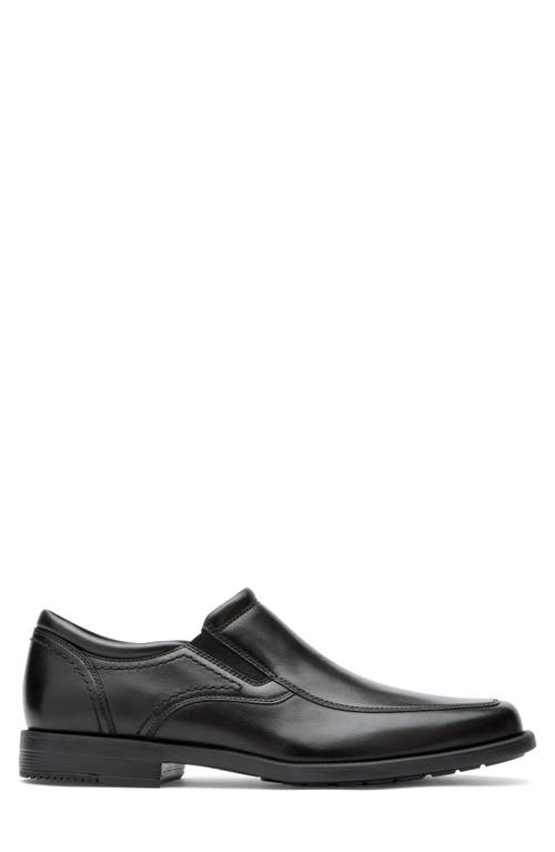 Rockport Isaac Apron Toe Slip-on Shoe In Black