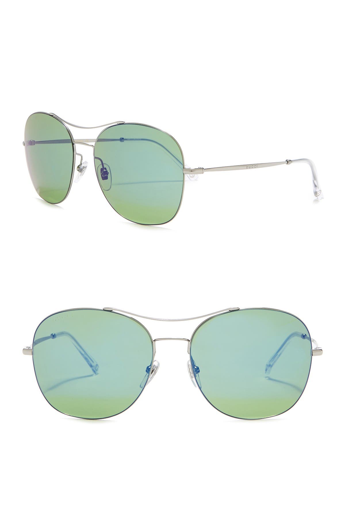 gucci 58mm aviator sunglasses