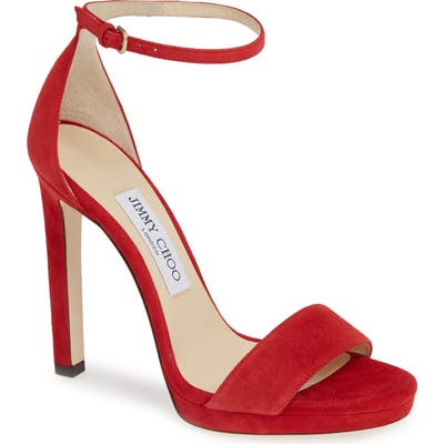 Jimmy Choo Misty Platform Sandal, Red