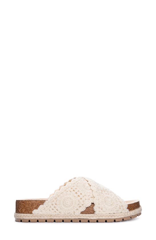 Shop Dirty Laundry Tacoma Crochet Slide Sandal In Cream