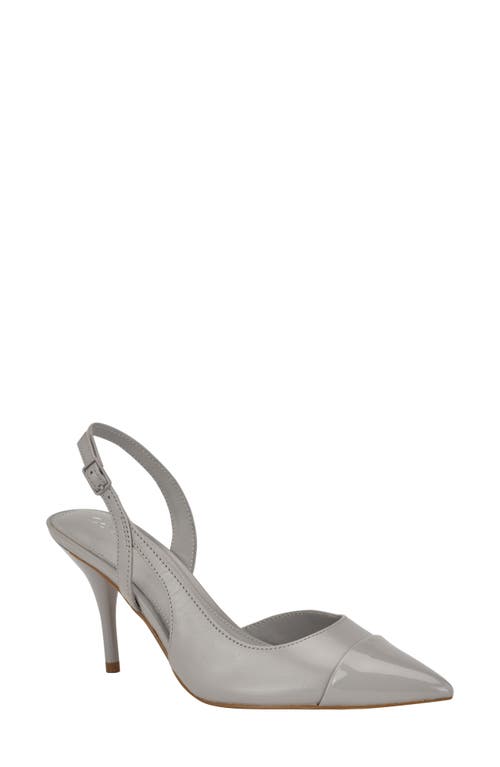 Shop Calvin Klein Corinny Pointed Toe Pump In Light Grey