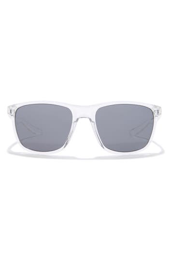 Shop Nike 57mm Square Sunglasses In Crystal Clear/dark Grey