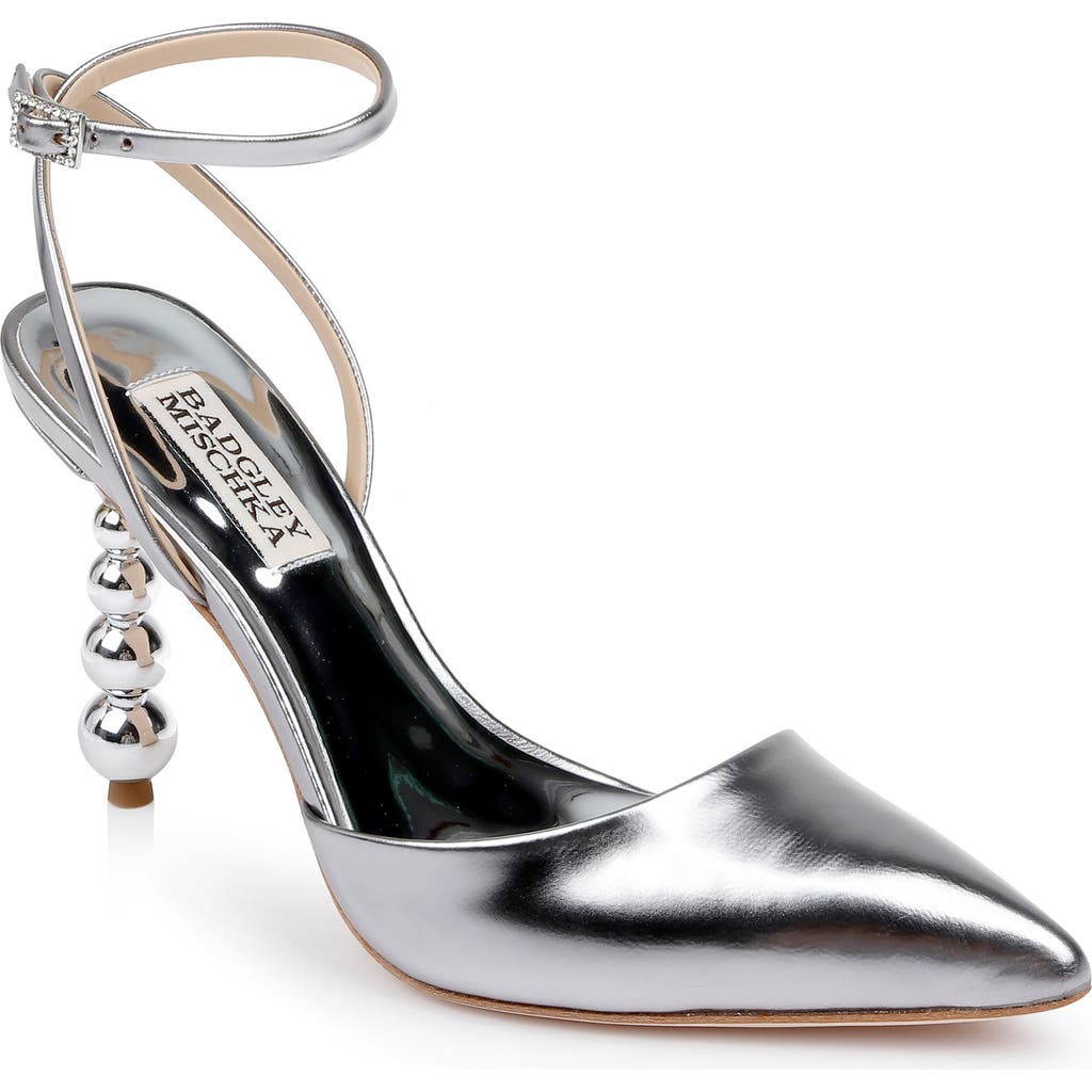 BADGLEY MISCHKA BADGLEY MISCHKA COLLECTION INDIE II ANKLE STRAP POINTED TOE PUMP