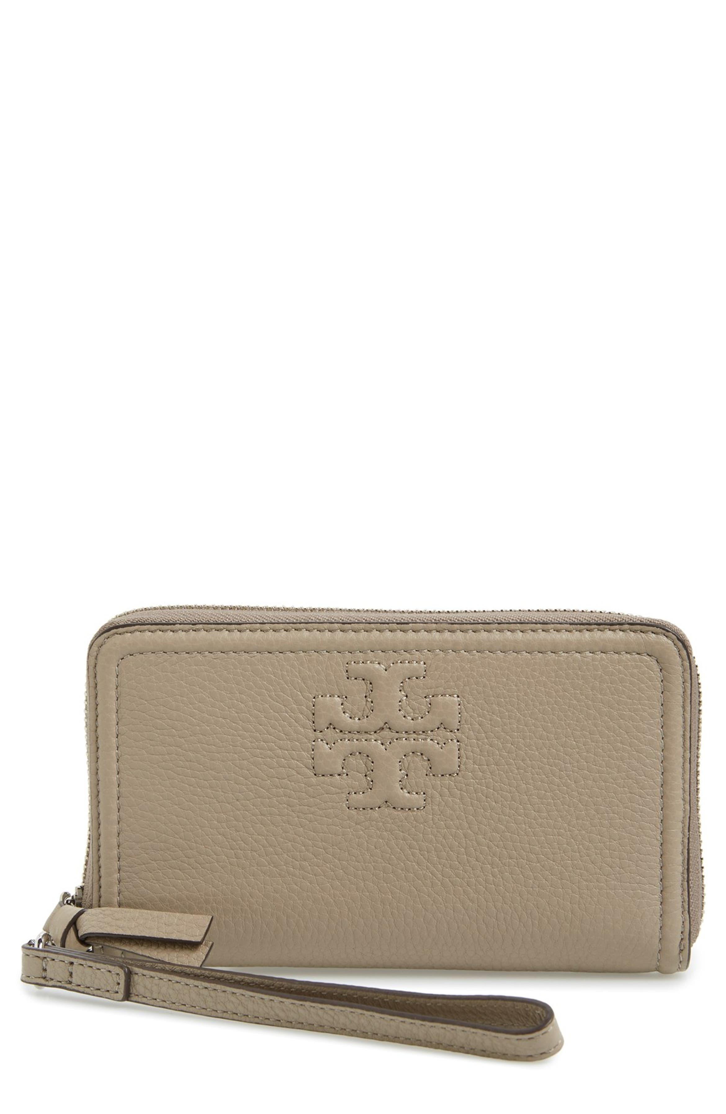 Tory Burch 'Thea' Leather Wristlet | Nordstrom
