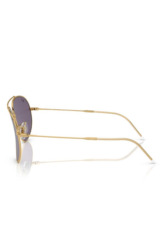 Shop Ray Ban Reverse 62mm Oversize Aviator Sunglasses In Violet